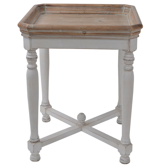 Shabby wooden side table - Meen Tribe