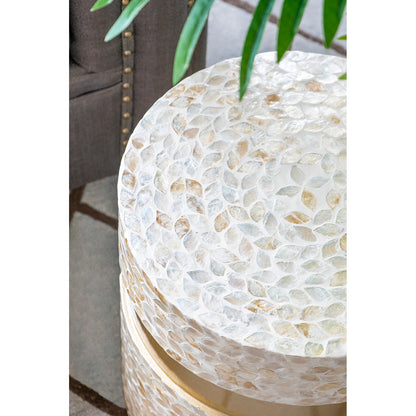 Cancun Shell Stool/ Side Table