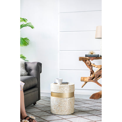 Cancun Shell Stool/ Side Table