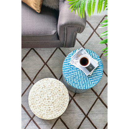 Cancun Shell Stool/ Side Table