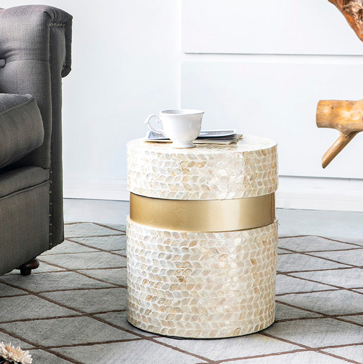 Cancun Shell Stool/ Side Table