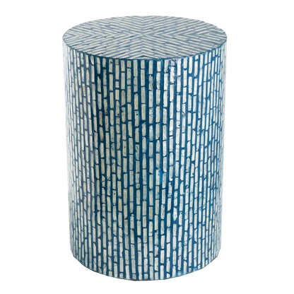 Turquoise Shell Stool/ Side Table