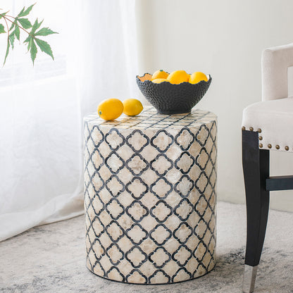 Round Eliat Shell Side Table