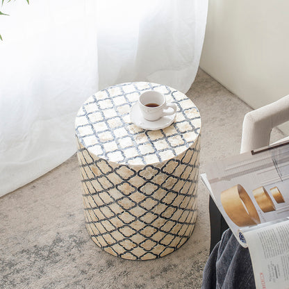 Round Eliat Shell Side Table