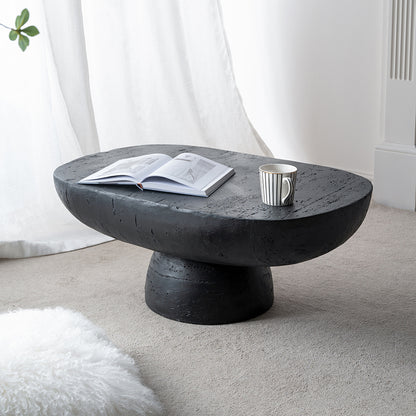Oval Cement Coffee Table