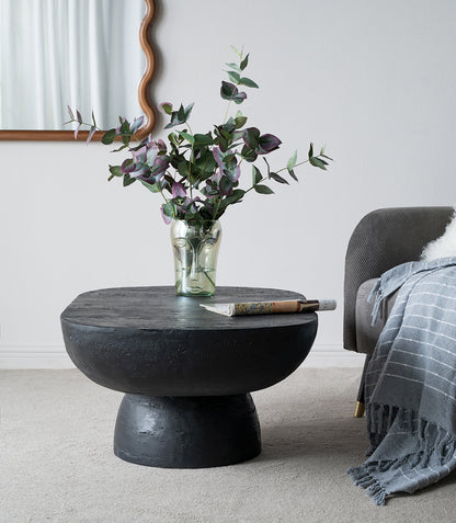 Oval Cement Coffee Table