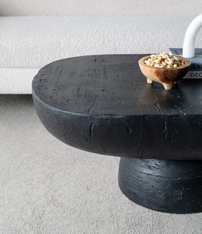 Oval Cement Coffee Table