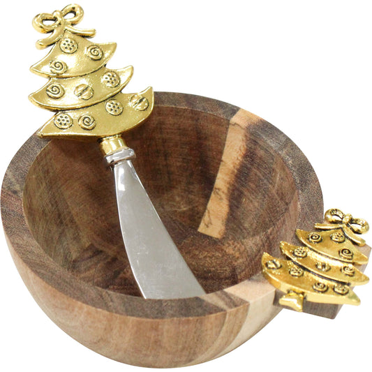 Bowl & Spreader Christmas Set