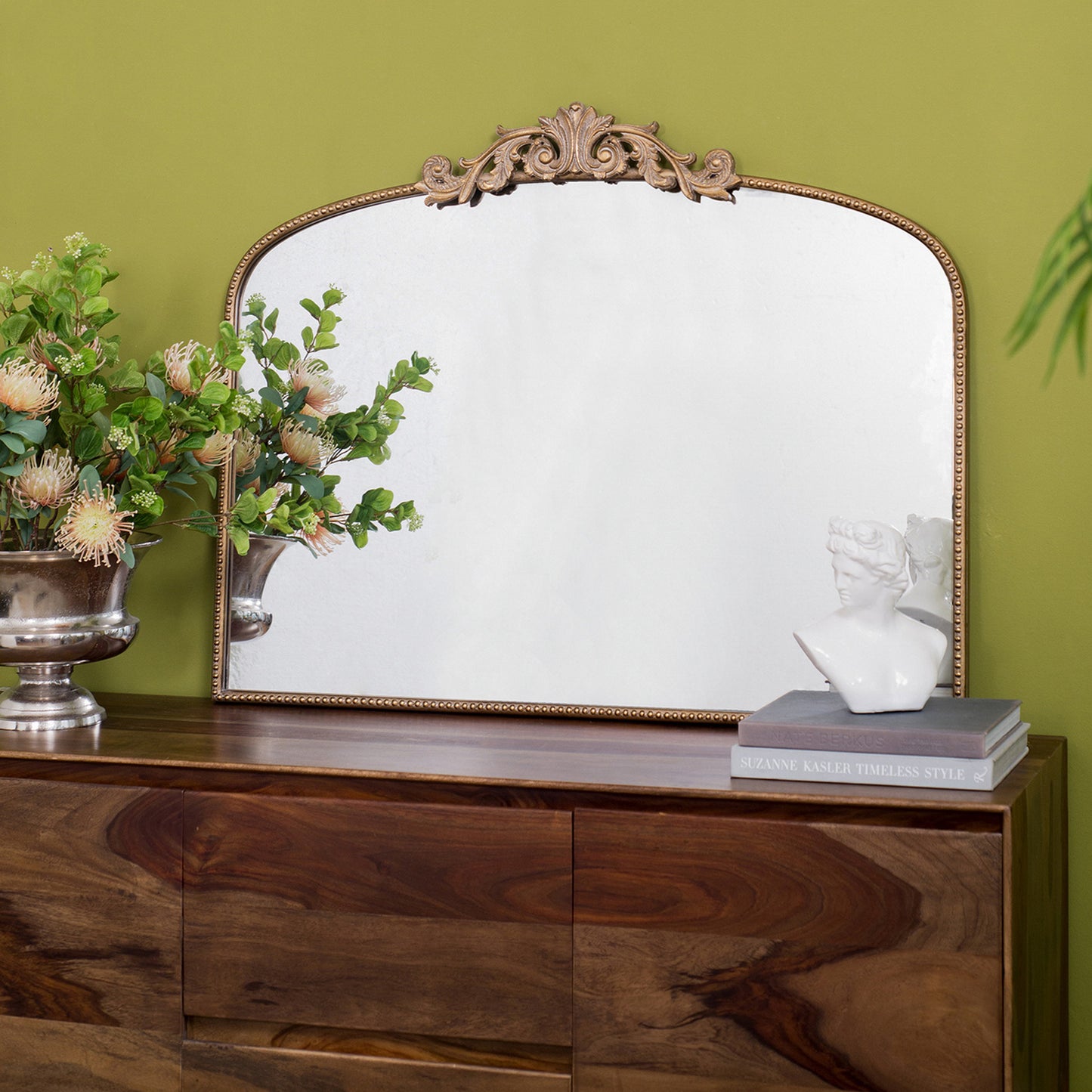Gold Vintage Arch Mirror