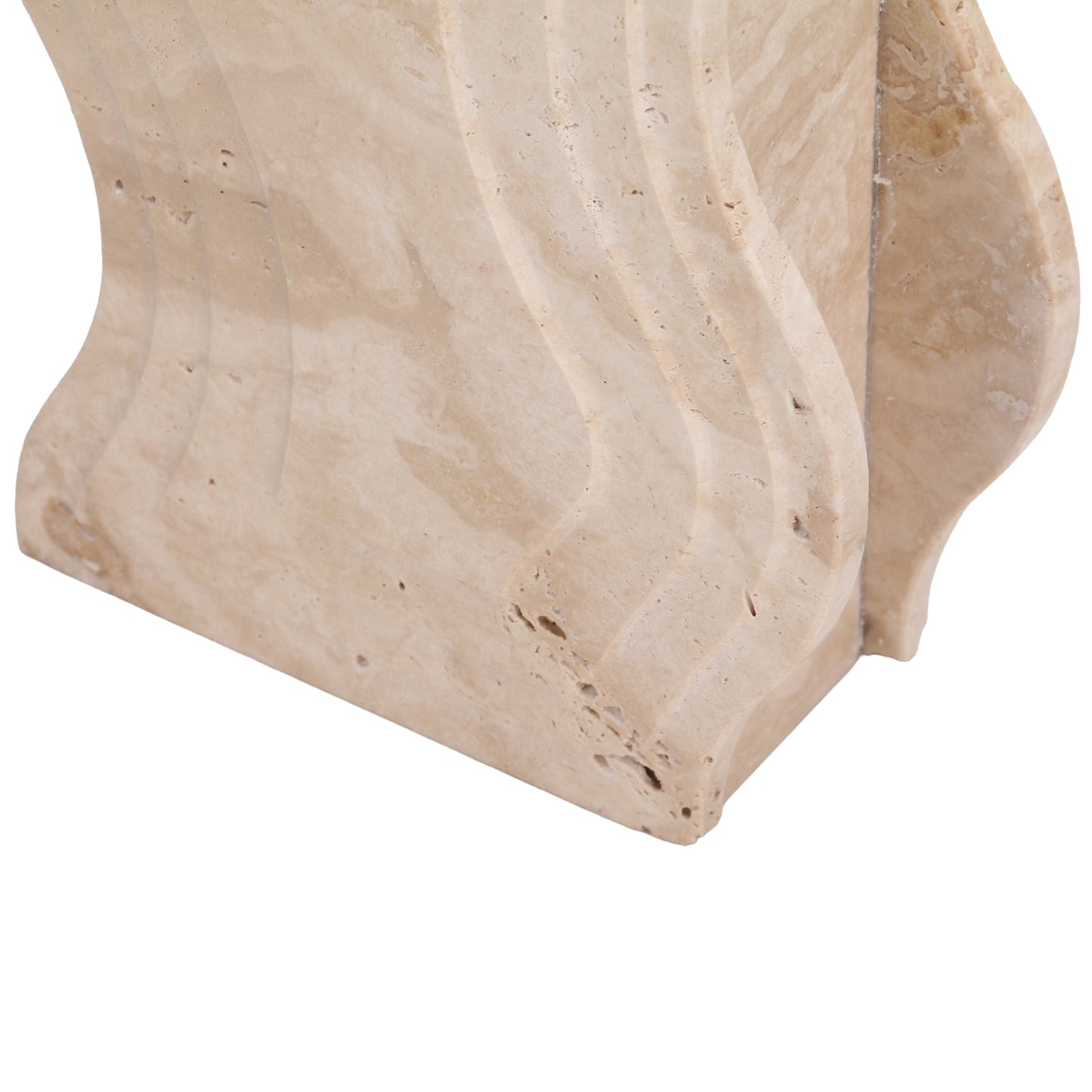 Curve Marble Base - Beige