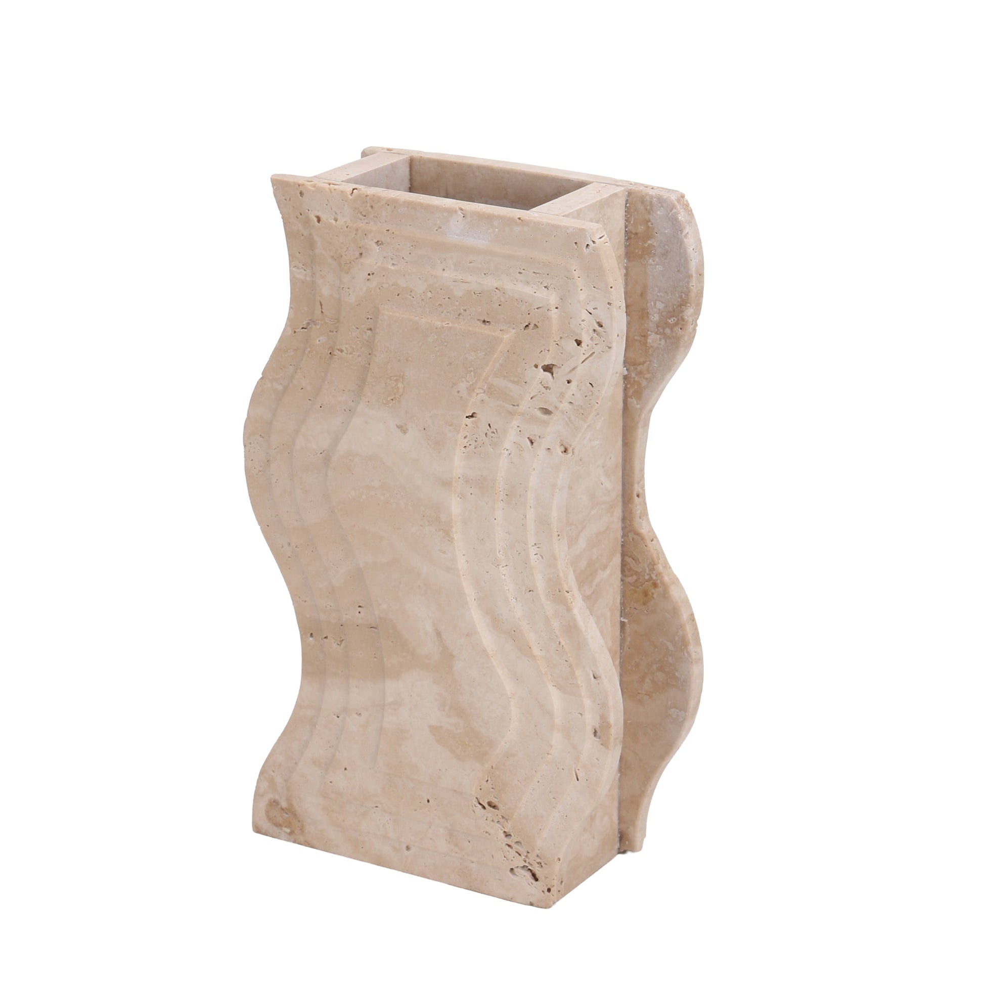 Curve Marble Base - Beige