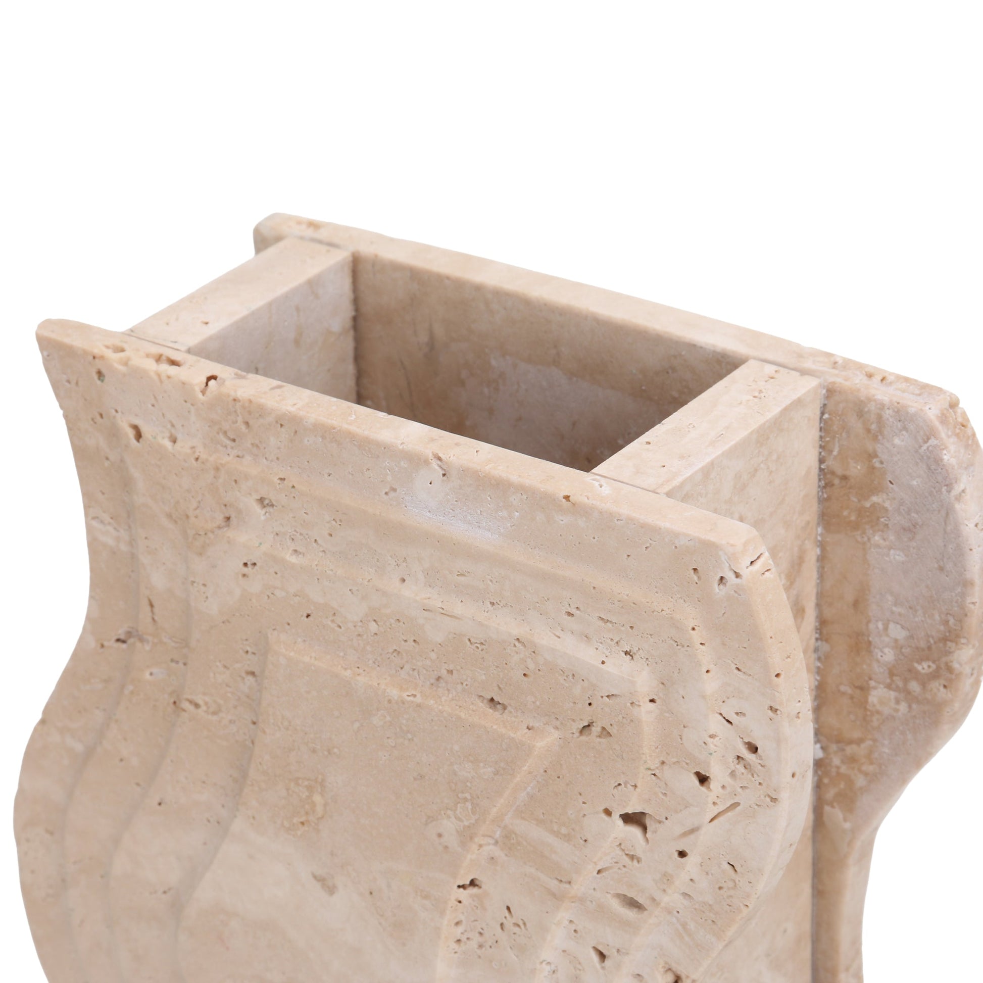 Curve Marble Base - Beige