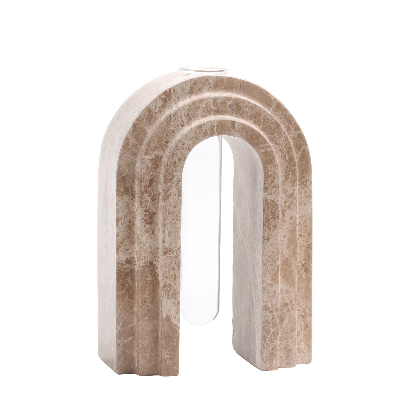 Marble Arch Vase - Light Coffee