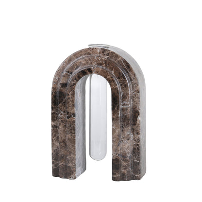 Marble Arch Vase - Dark Coffee