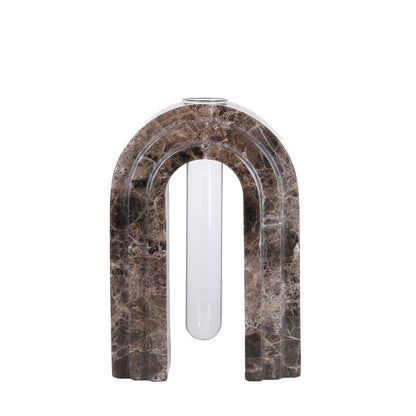 Marble Arch Vase - Dark Coffee