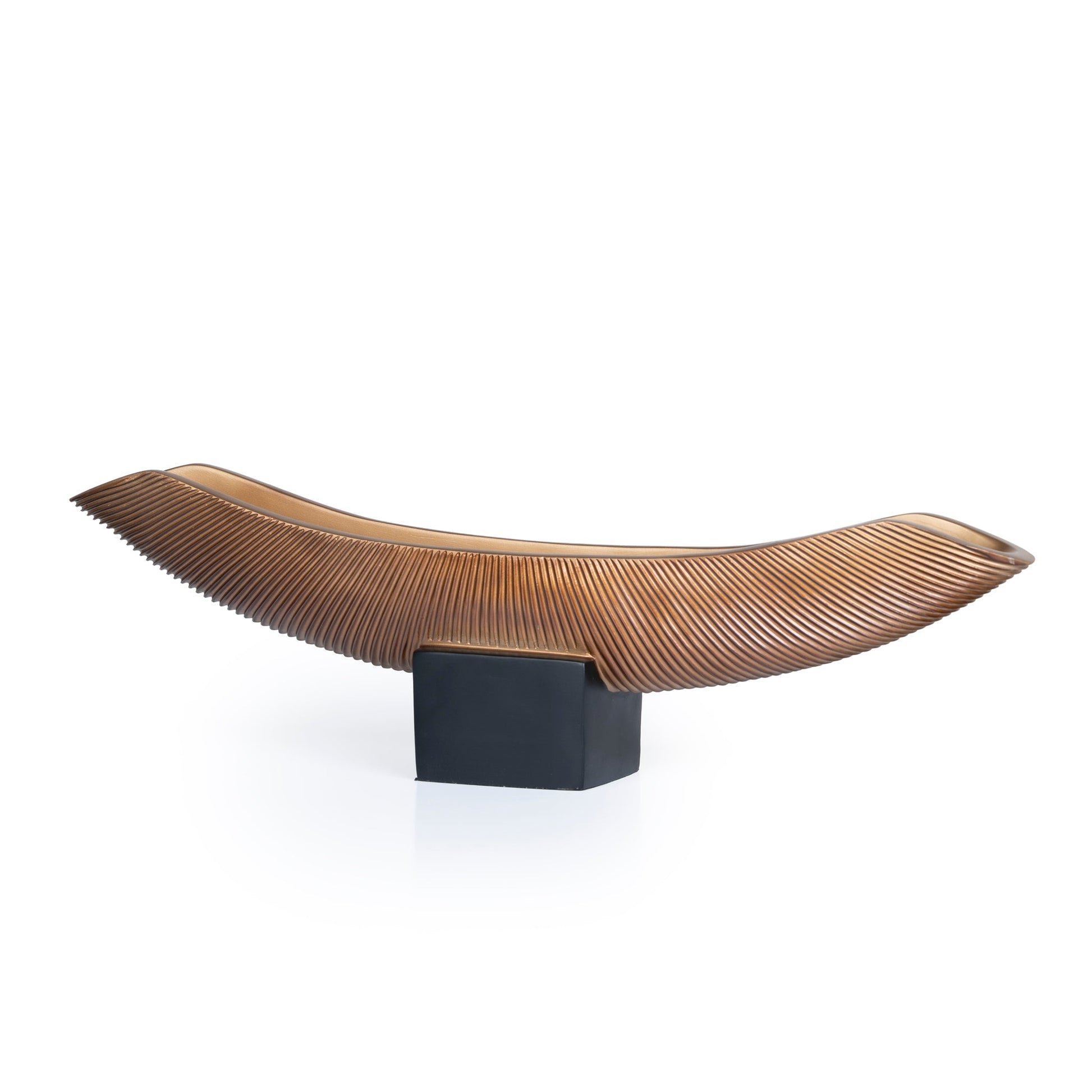 Decorative Boat Vase - Brown