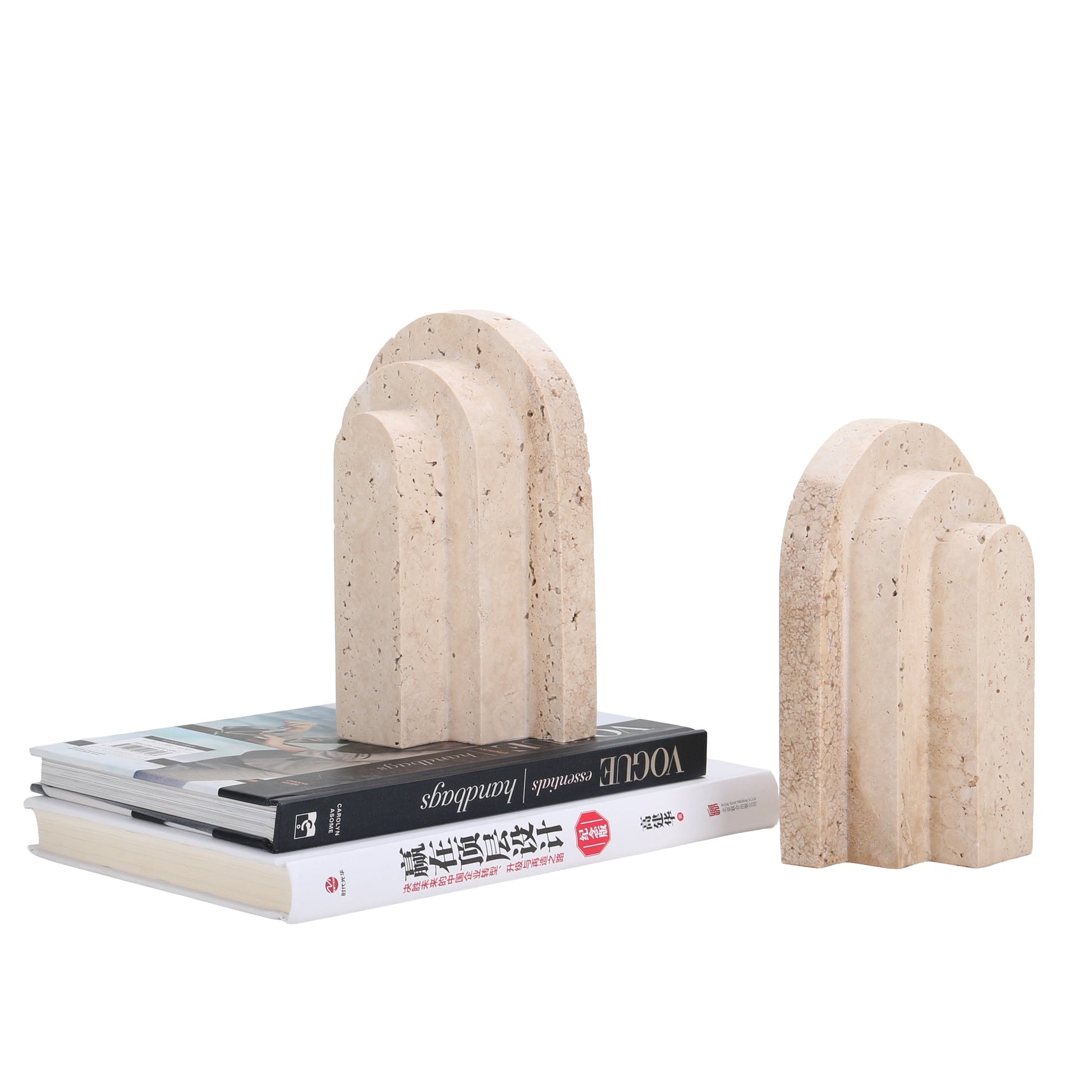 Stone Bookend - Beige