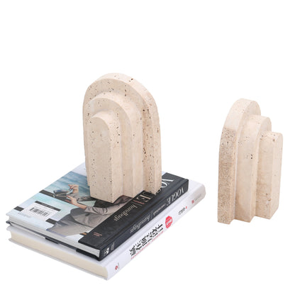 Stone Bookend - Beige