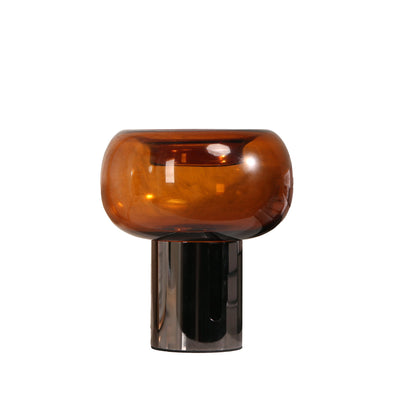 Amber Large Glass Vase - Brown