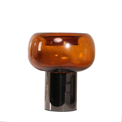 Amber Large Glass Vase - Brown