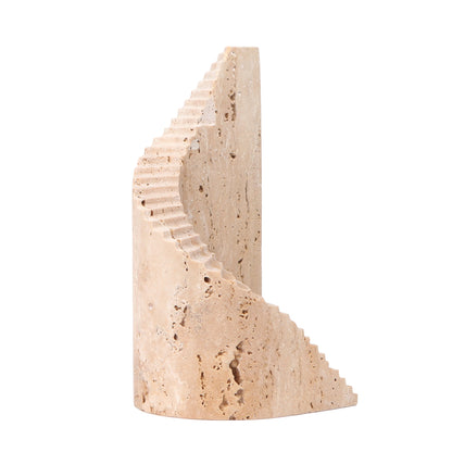 Step Marble Sculpture - Beige