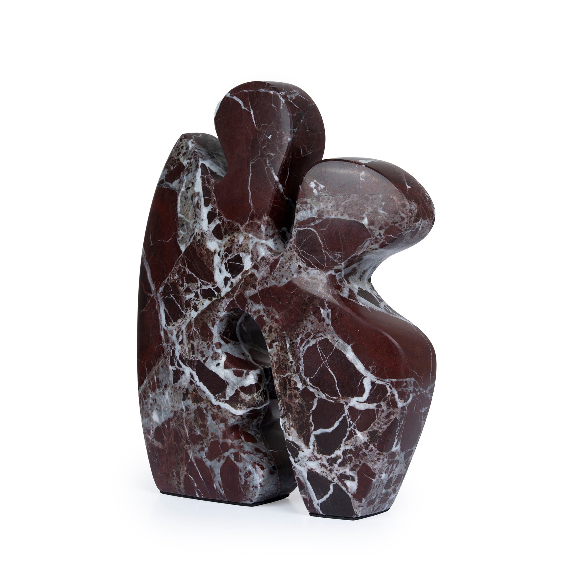 Carved Marble Accent Sculpture - Red Ochre