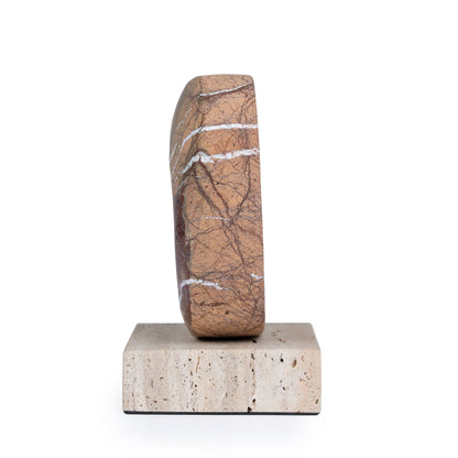 Halo Marble Sculpture - Coffee