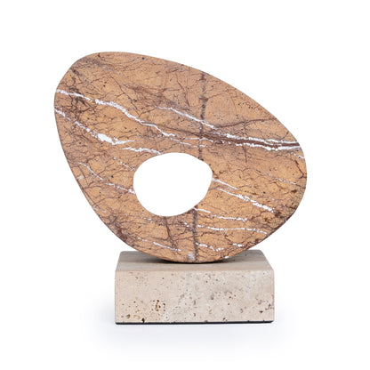 Halo Marble Sculpture - Coffee