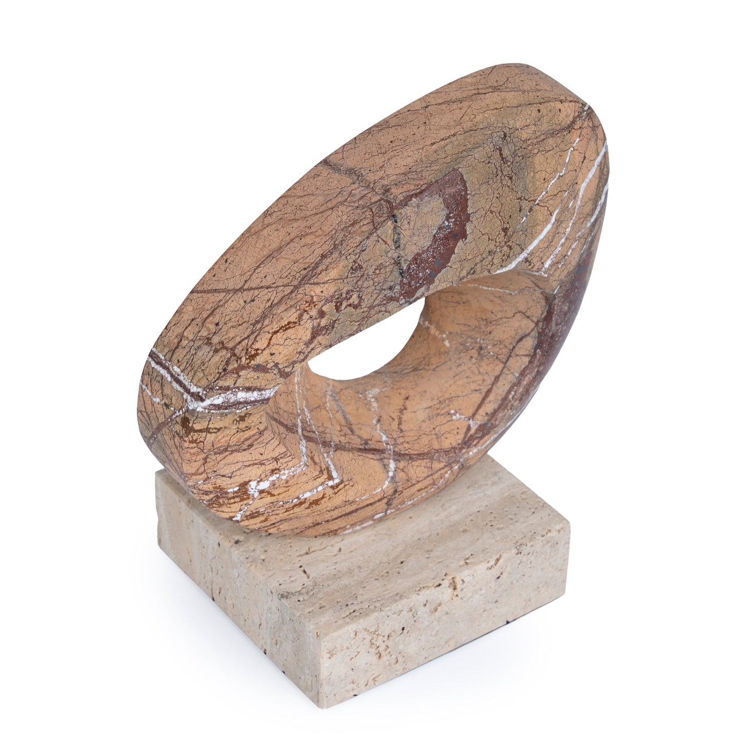 Halo Marble Sculpture - Coffee