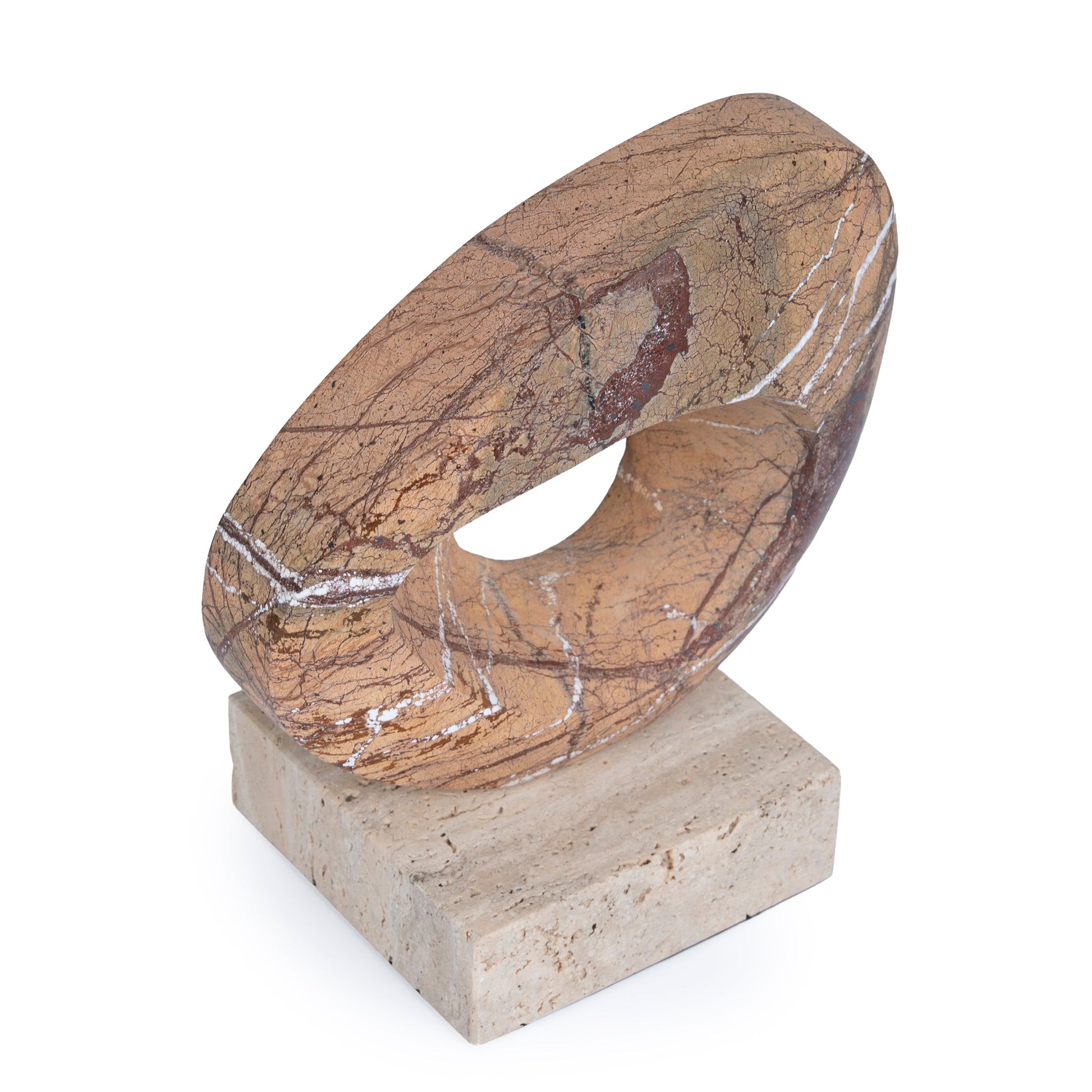 Halo Marble Sculpture - Coffee