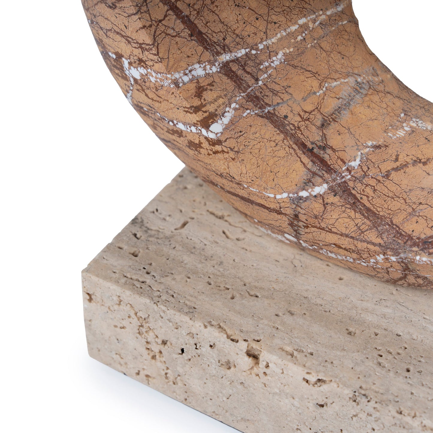 Halo Marble Sculpture - Coffee