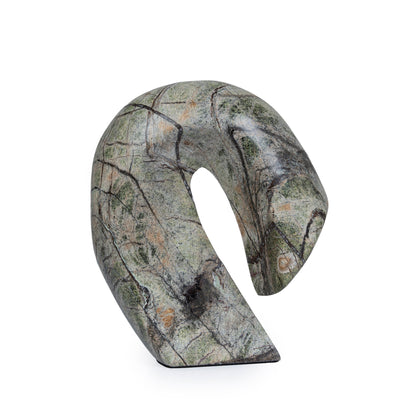 Sea Waves Marble Sculpture - Green