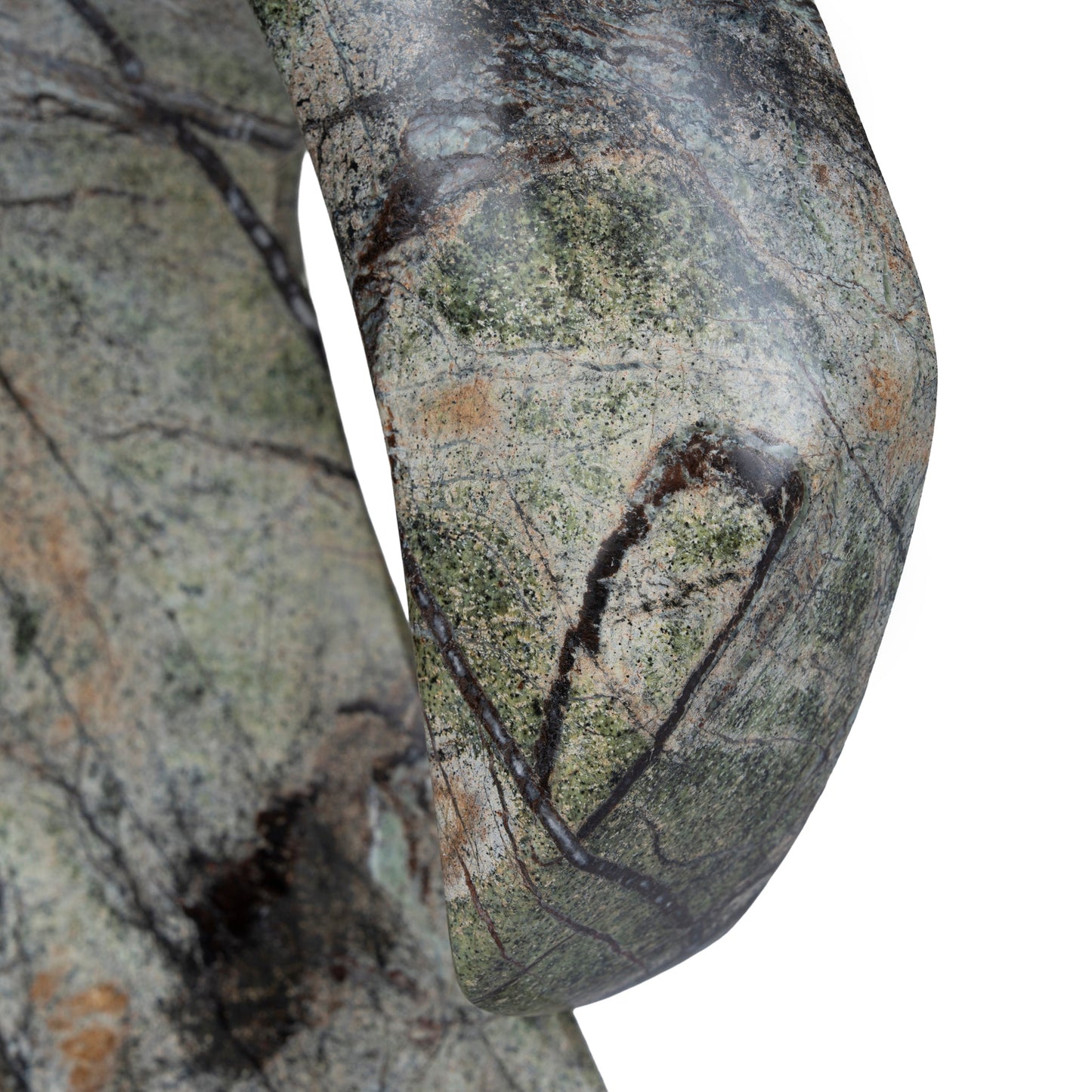 Sea Waves Marble Sculpture - Green