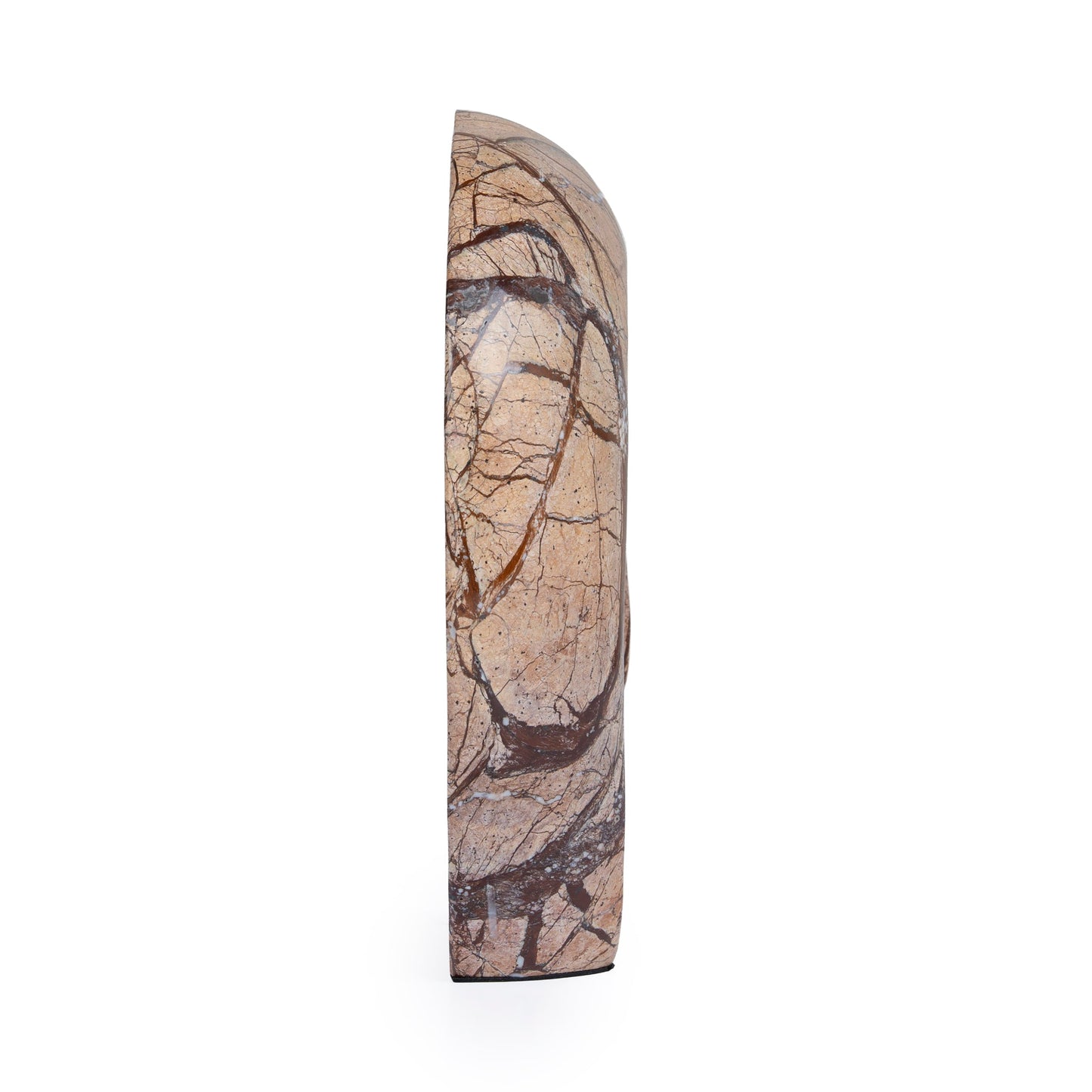 Sea Waves Marble Sculpture - Brown