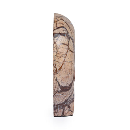 Sea Waves Marble Sculpture - Brown