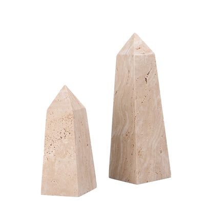 Obelisks Large Sculpture - Beige