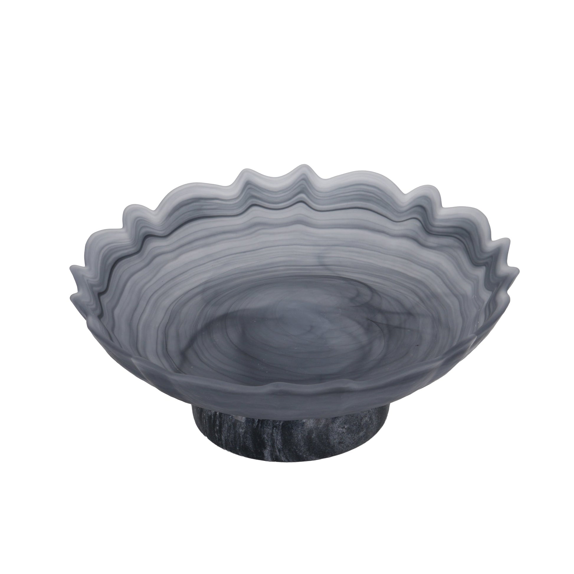 Lotus Glass Tray - Grey