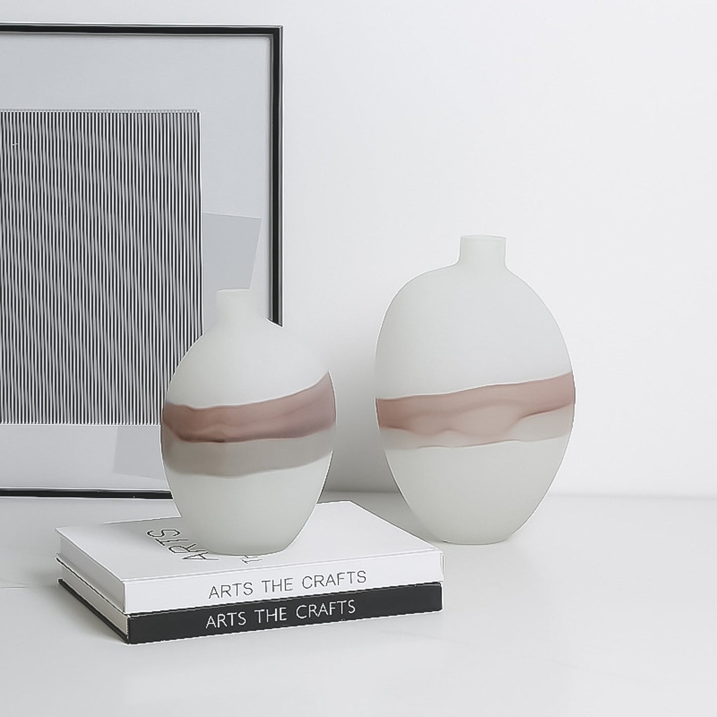 CAC10749-FC Flowing Vase B - White