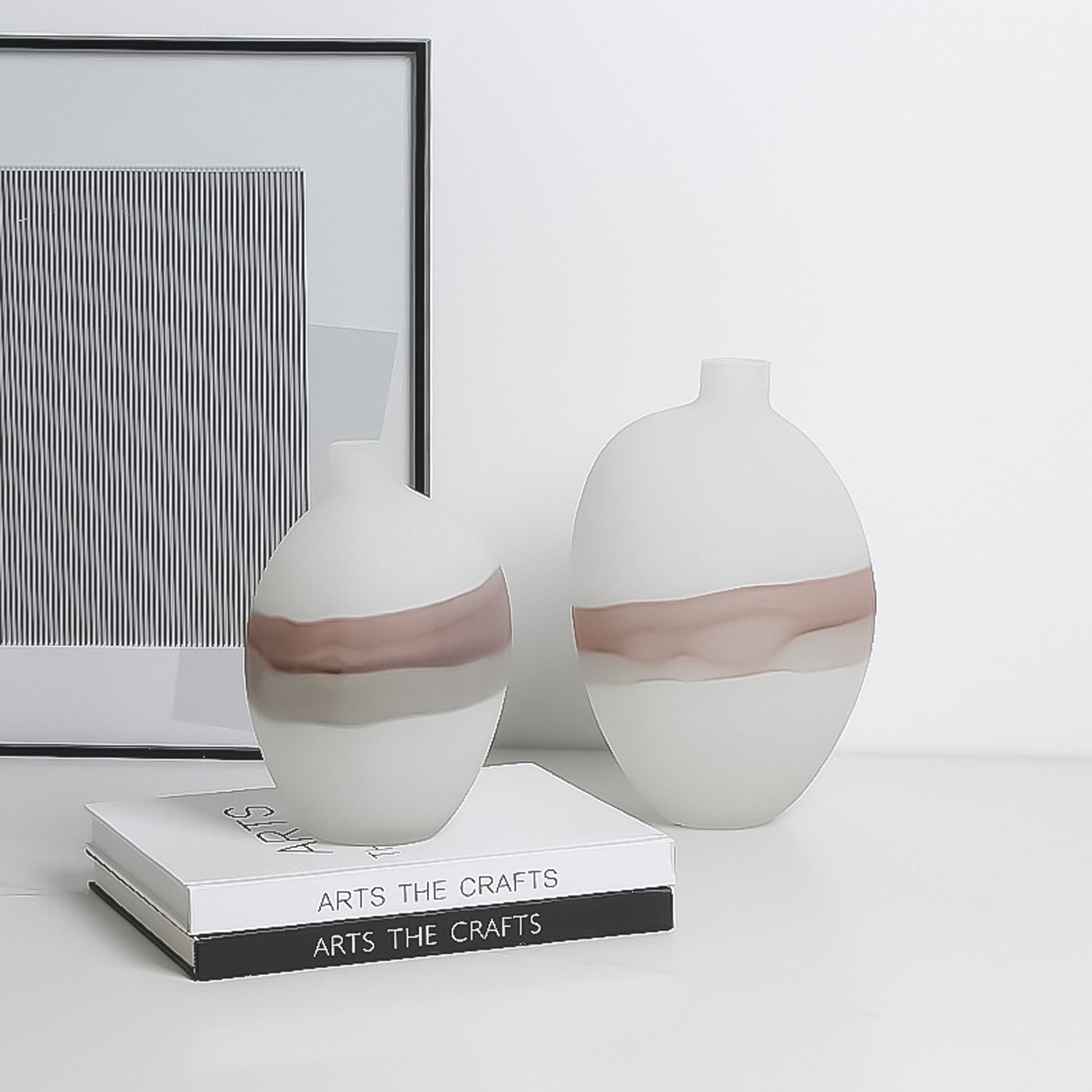 CAC10749-FC Flowing Vase B - White