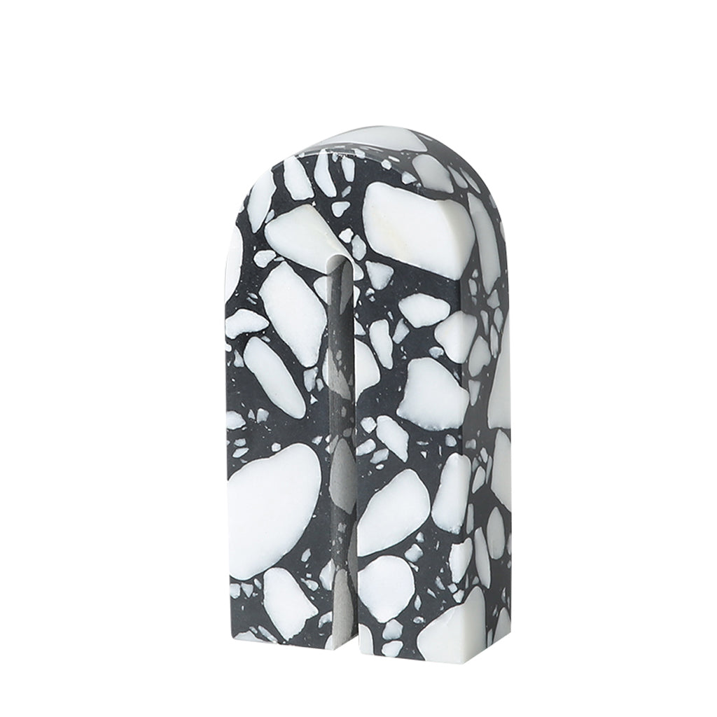 CAC10755-FC Arch Decorative Marble Sclupture A - Black & White