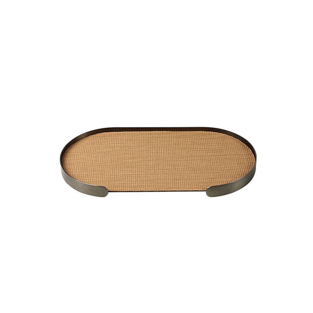 CAC10834-FC Oval Tray Coffee B