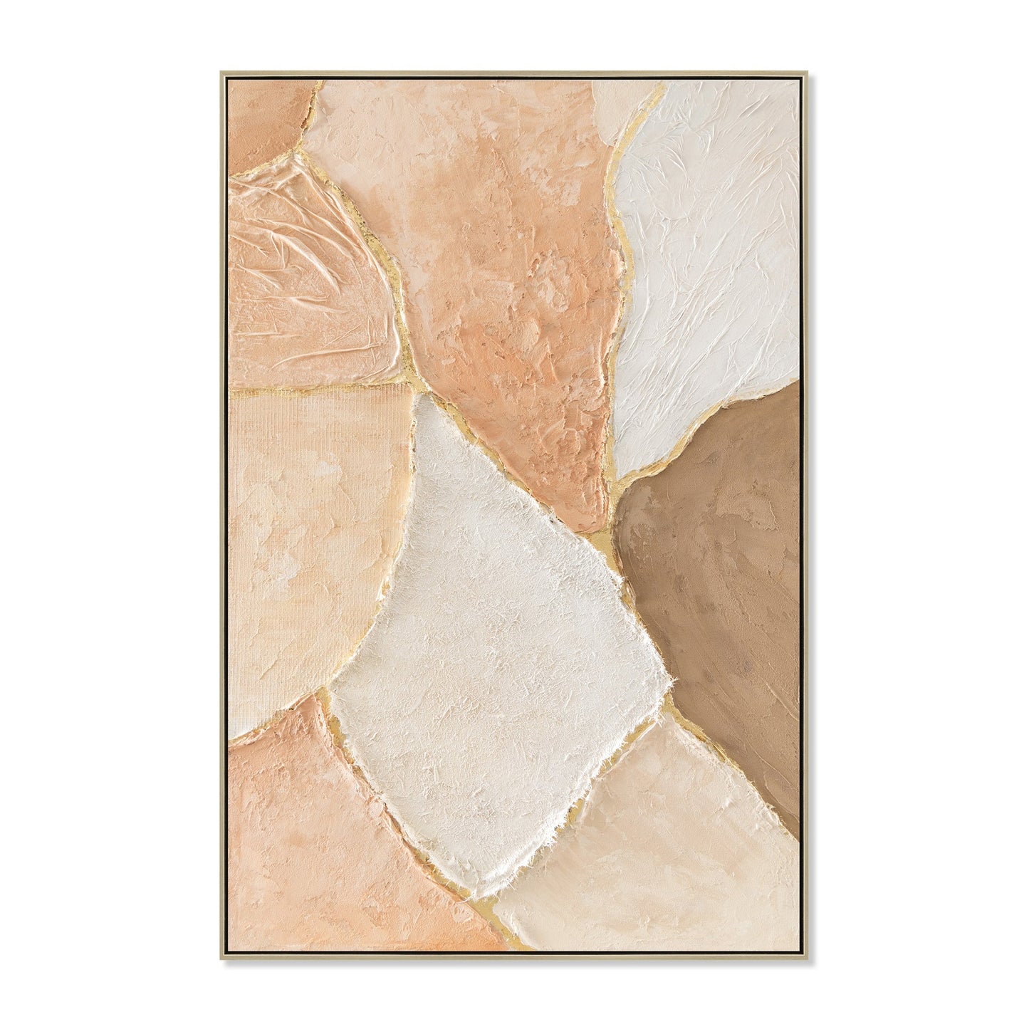 80 x 120cm Framed Canvas - Natural