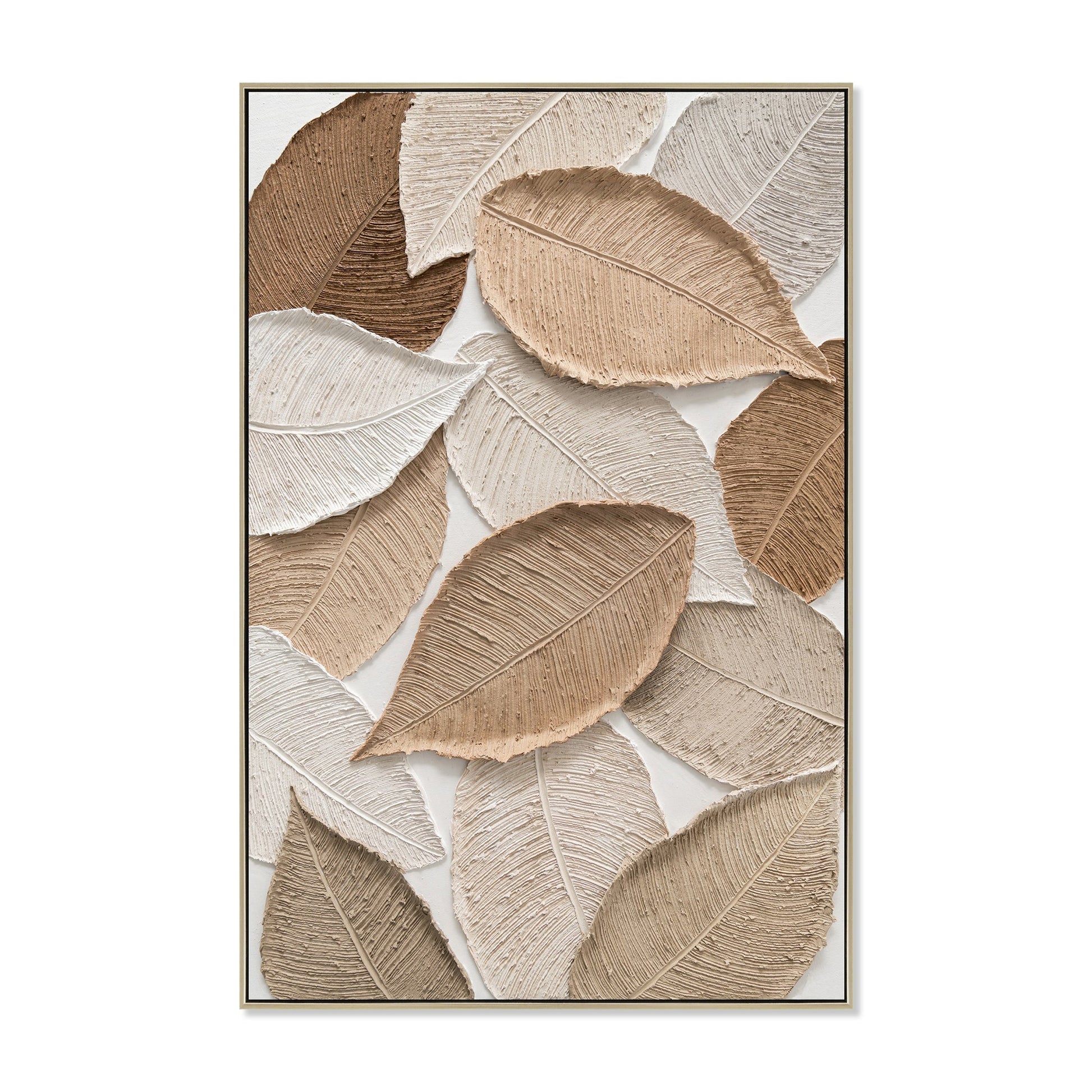 80 x 120cm Framed Canvas - Natural