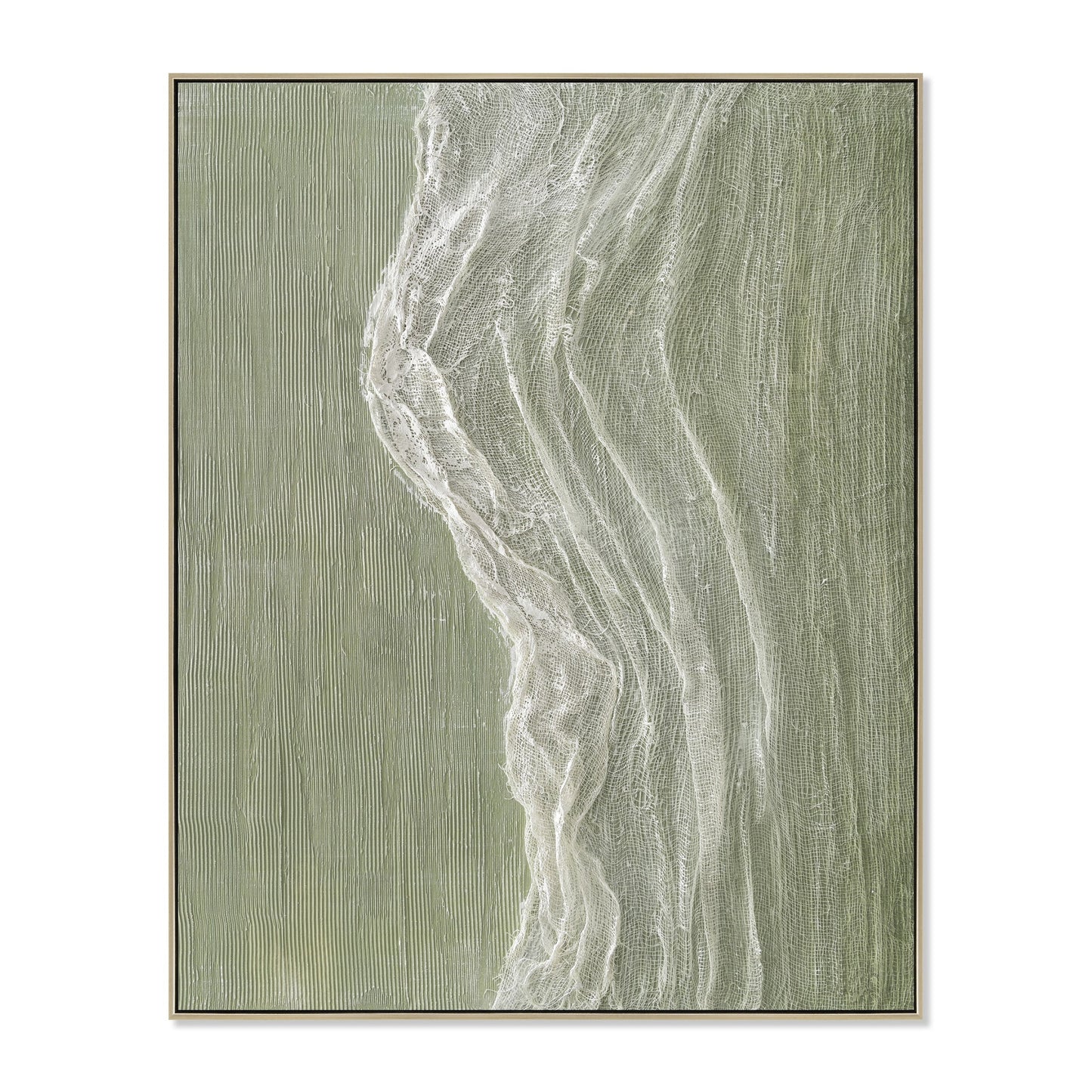 80 x 100cm Framed Canvas - Natural