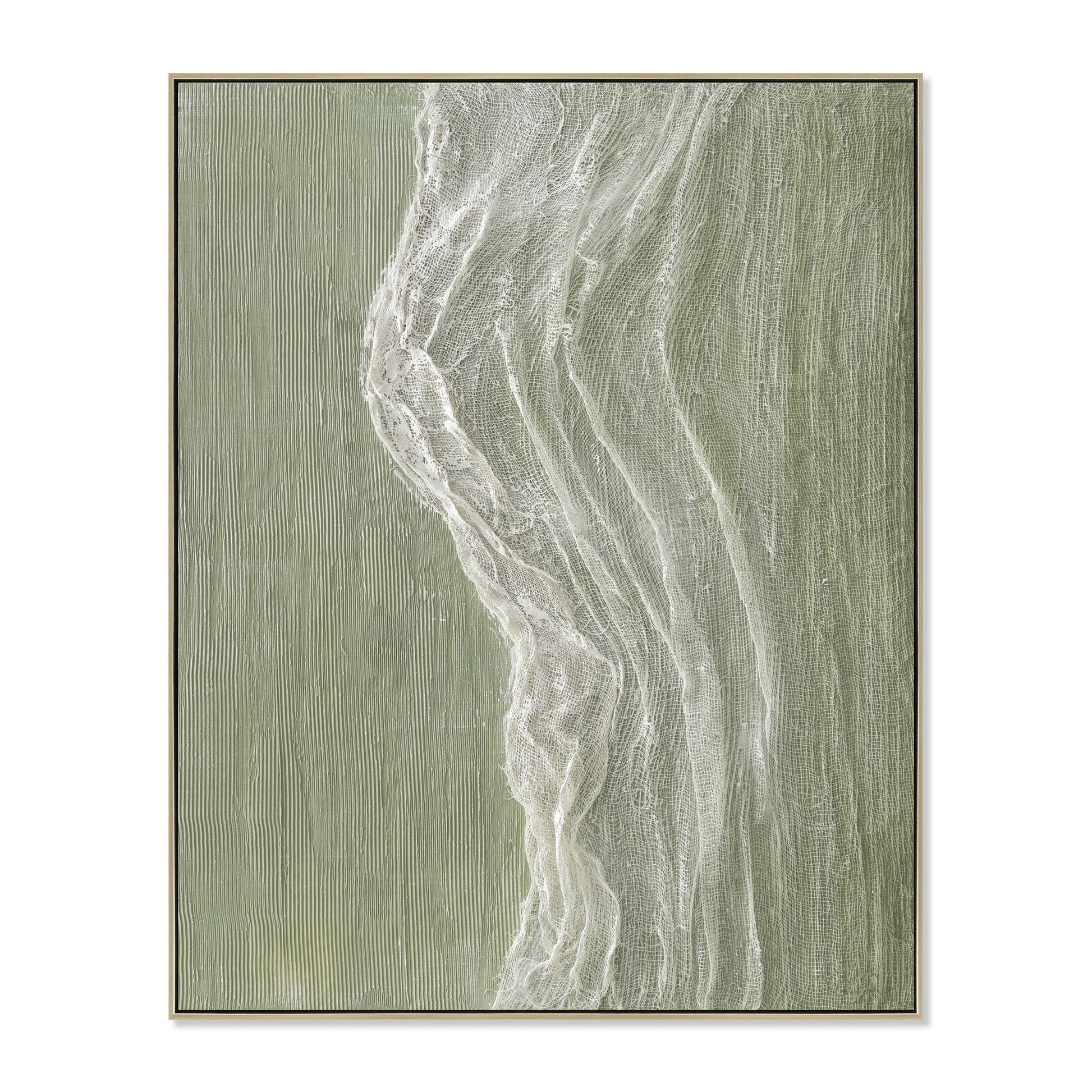 80 x 100cm Framed Canvas - Natural