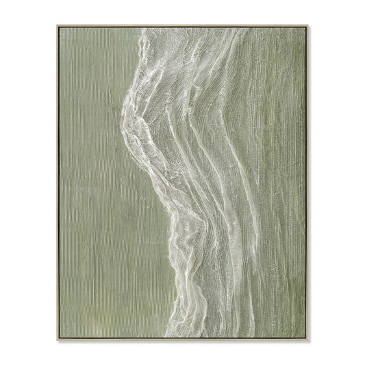 80 x 100cm Framed Canvas - Natural