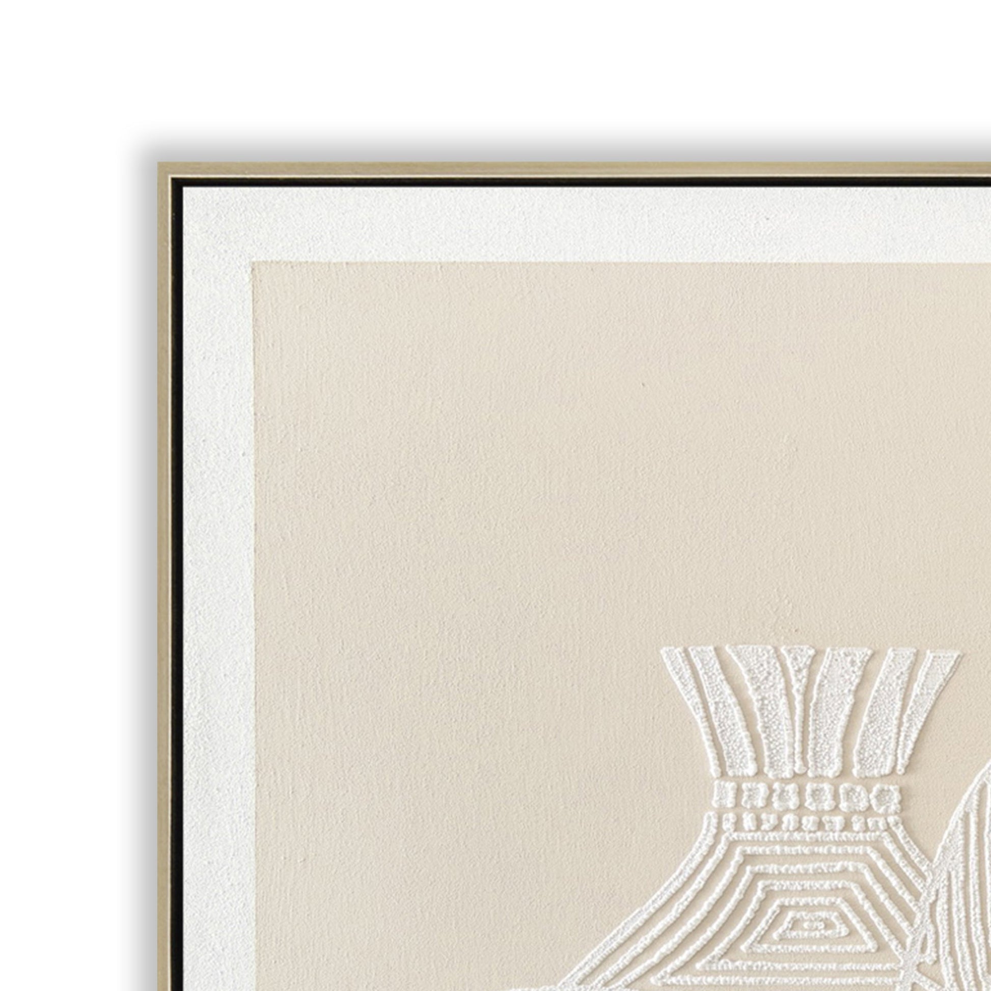 120 x 80cm Framed Canvas - Natural