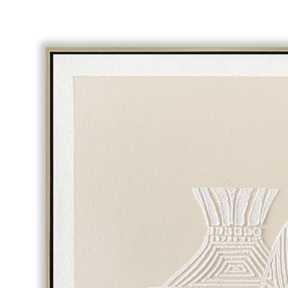 120 x 80cm Framed Canvas - Natural