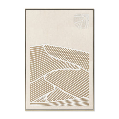 80 x 120cm Framed Canvas - Natural