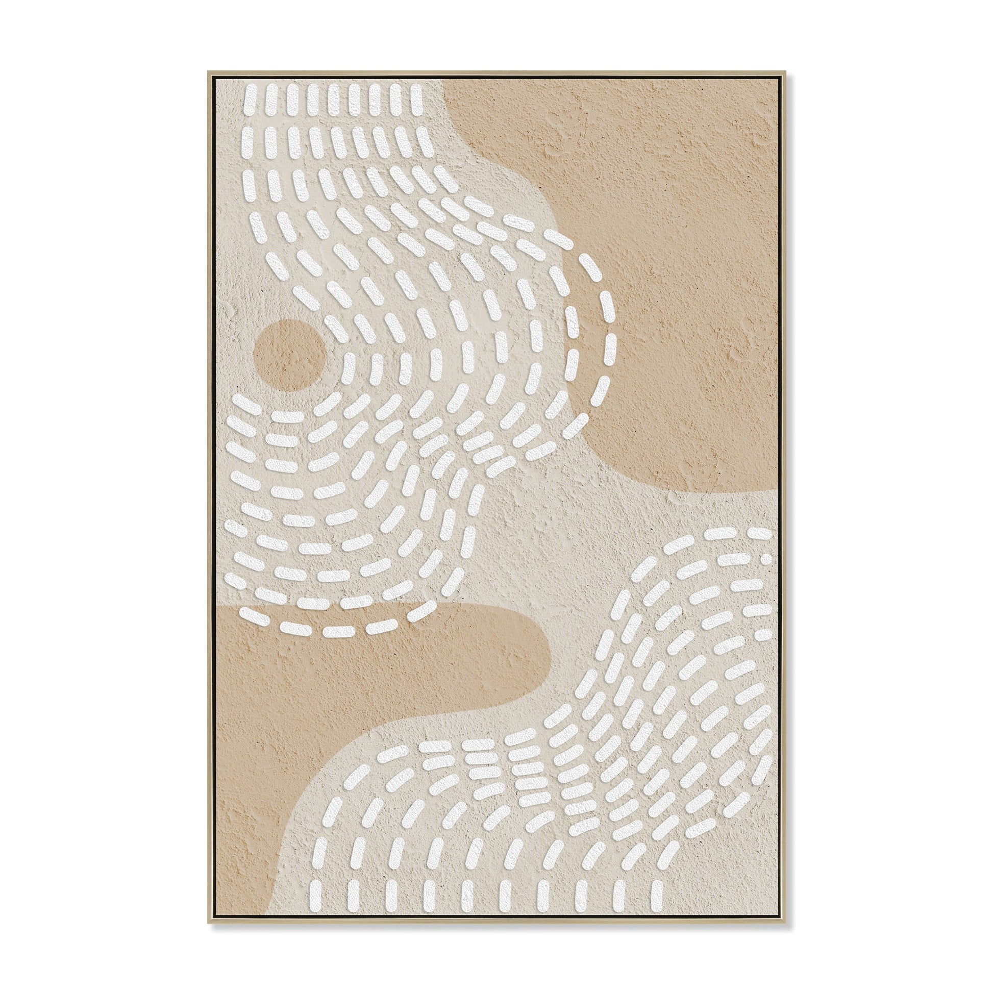 80 x 120cm Framed Canvas - Natural